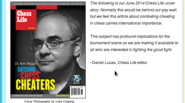 Chess Life Ken Regan Cover Image