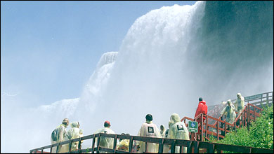 A viewing platform near Bridal Veil Falls.
